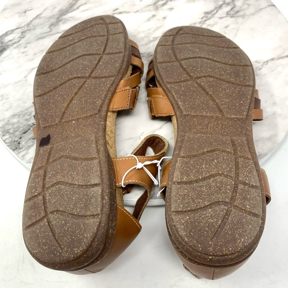 Clarks Roseville Cove Multi Strap Comfort Brown Leather Sandals 9.5 Bohemian - Picture 8 of 16
